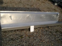 Industrial stainless steel sink with 4 taps (122-15) #2